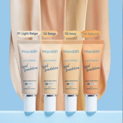 WARDAH LIGHTENING LIQUID FOUNDATION WARDAH 25ml MURAH