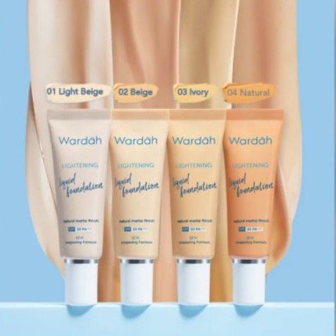 WARDAH LIGHTENING LIQUID FOUNDATION WARDAH 25ml MURAH