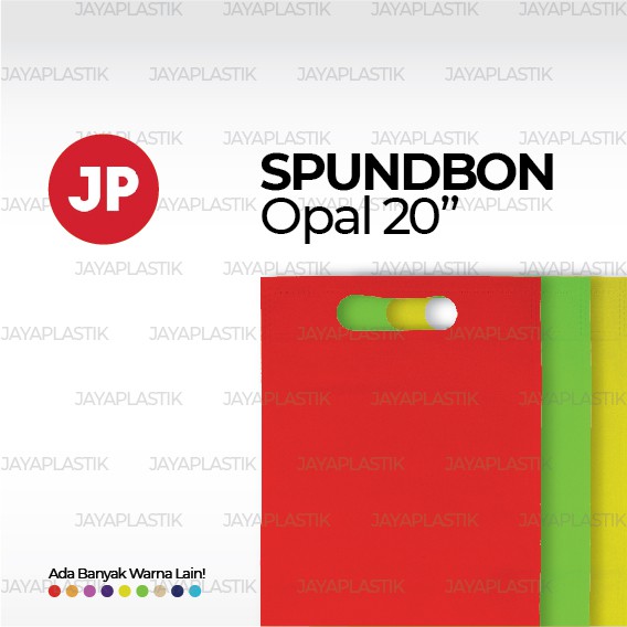 Tas Spunbond Oval Ukuran 20x25cm Polos isi 20
