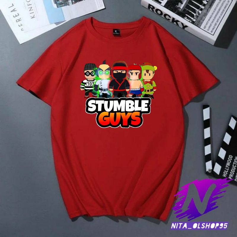 kaos anak stumble guys baju anak stumble guys premium stumble guys