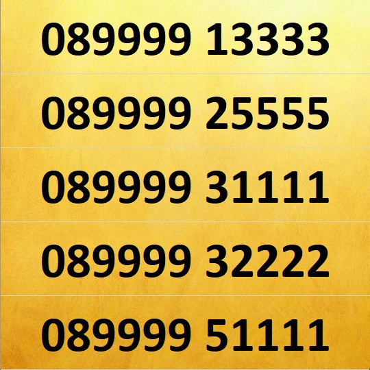 Nomor Cantik Kartu Tri - Three 11 Digit Kuartet A - 089999 - 0899