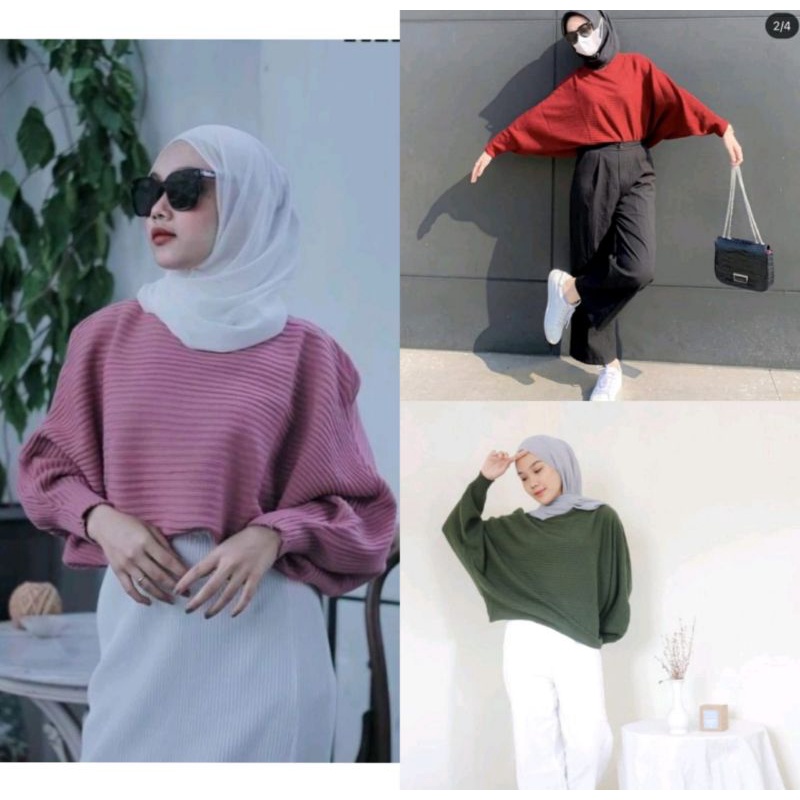 RAJUT BATWING/SWEATER BATWING/LASPERAL BATWING/BATWING RAJUT/ATASAN WANITA MODEL KELELAWAR/BLOUS RAJUT BATWING/RAJUT/BATWING