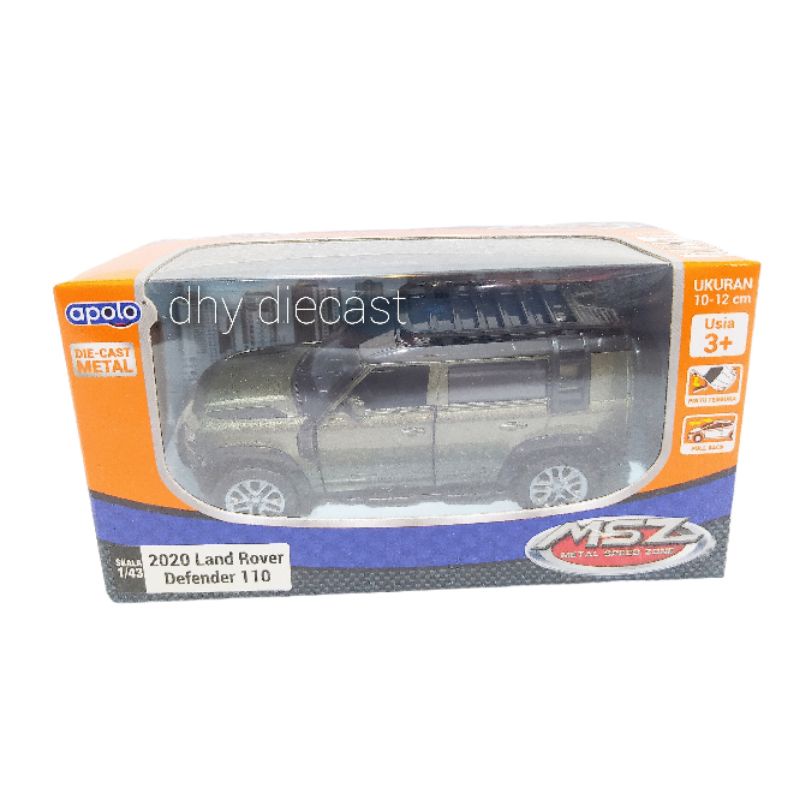 Apolo Diecast Miniatur Mobil 2020 Land Rover Defender 110