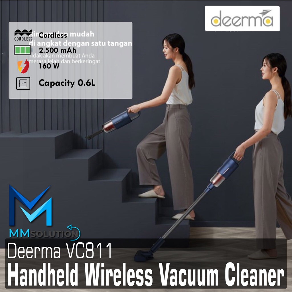 Deerma VC811 Cordless Vacuum Cleaner Portable Handheld Penyedot Debu