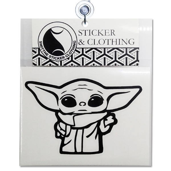 Stiker Baby Yoda Star Wars The Mandalorian Cutting Sticker untuk Aksesoris Mobil Motor