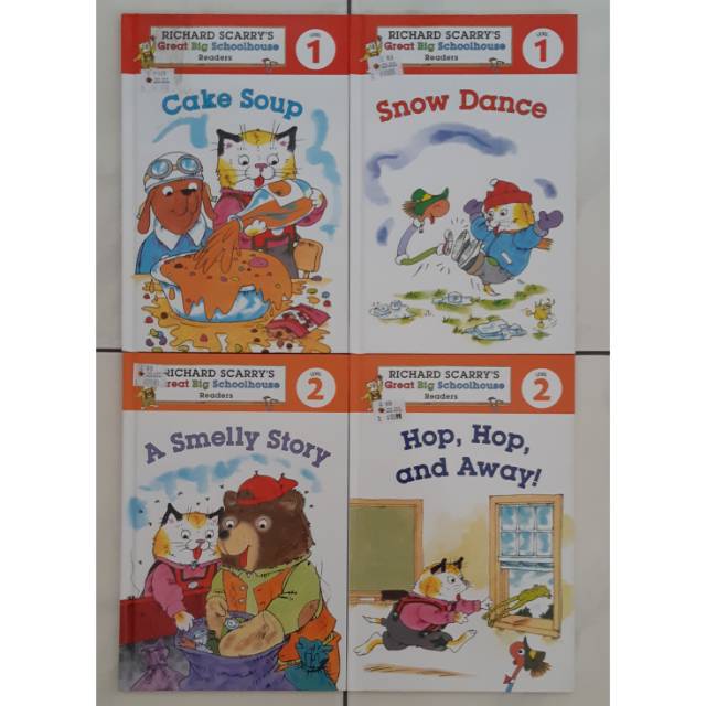 RICHARD SCARRY Story book / Cake Soup (SOLD) / Snow Dance / A Smelly Story /  Hop Away / buku bbw