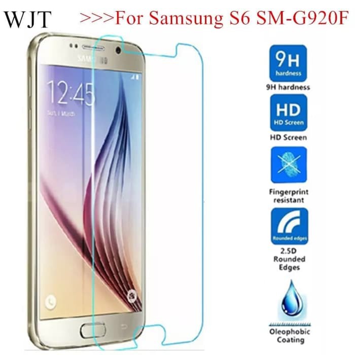 TEMPERED GLASS SAMSUNG S6 FLAT G920 ANTI GORES KACA FULL BENING - SCREEN PROTECTOR