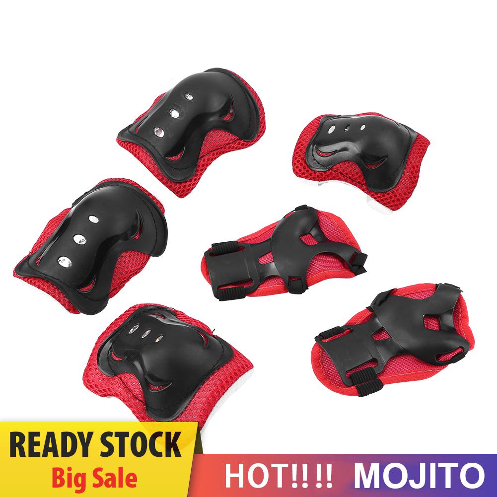 6pcs / Set Pelindung Siku / Lutut / Pergelangan Tangan Anak Untuk Roller Skating