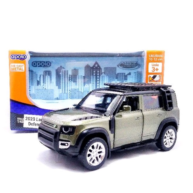 Apolo msz diecast Land Rover defender 110 hijau glossy