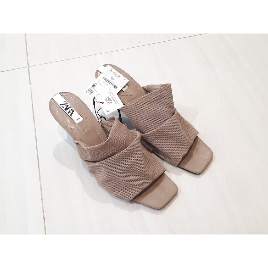 ZARA ORIGINAL Nude Heels Sandal Wanita Heels