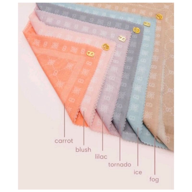 Buttonscarves Ria Miranda Xanadu Monogram voal square NWT