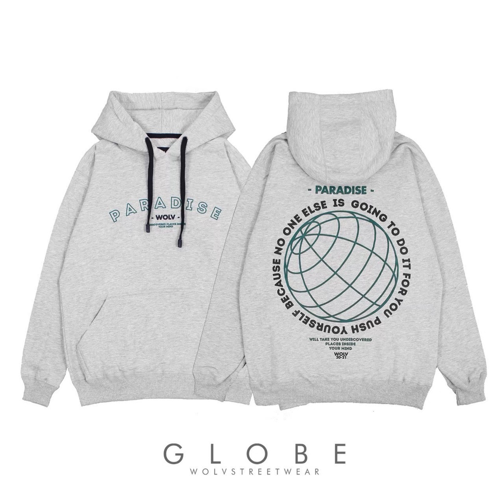 Wolv Streetwear Hoodie Premium Globe &amp; supremacy High Quality