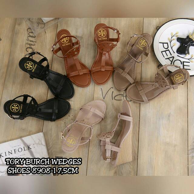 TORY BURCH WEDGES SHOES 8908-1*bj