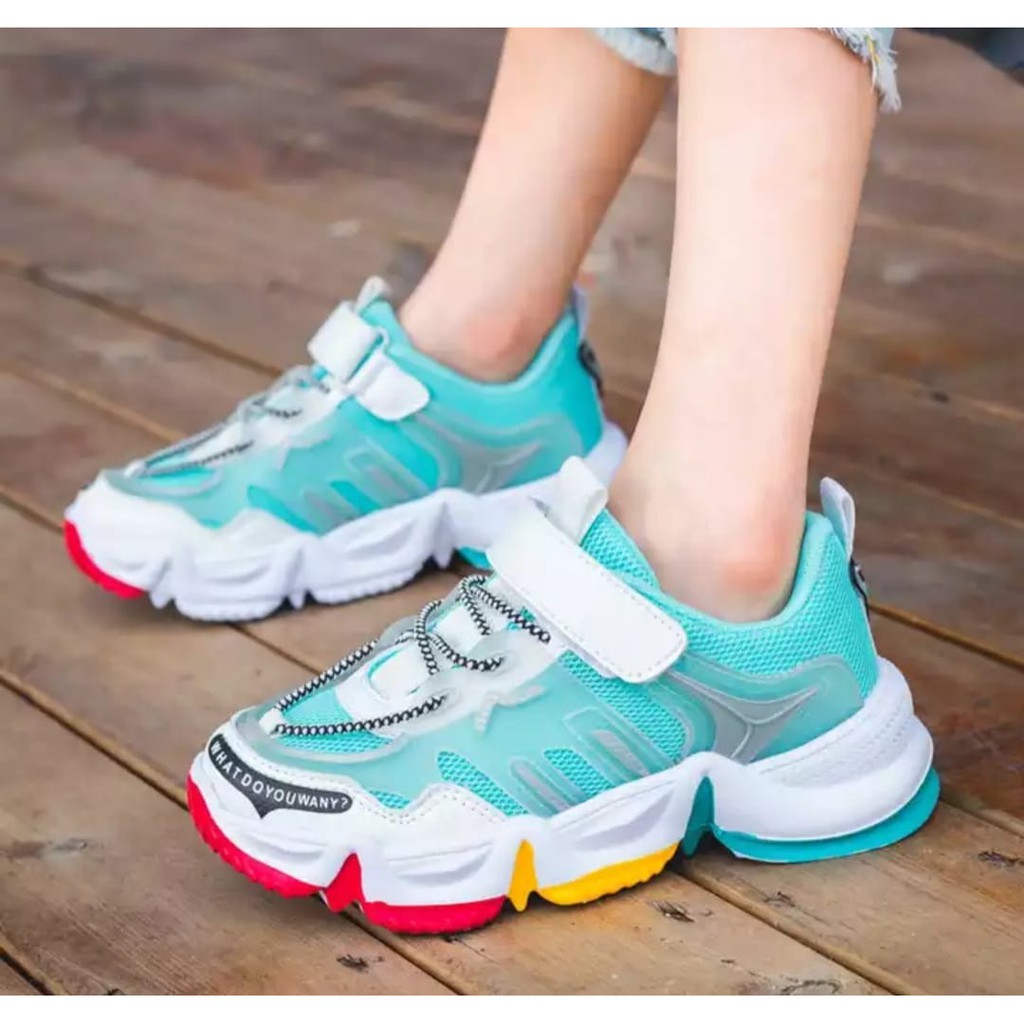 JS FASHION [COD} Sepatu Sneakers Anak Lesley AS151