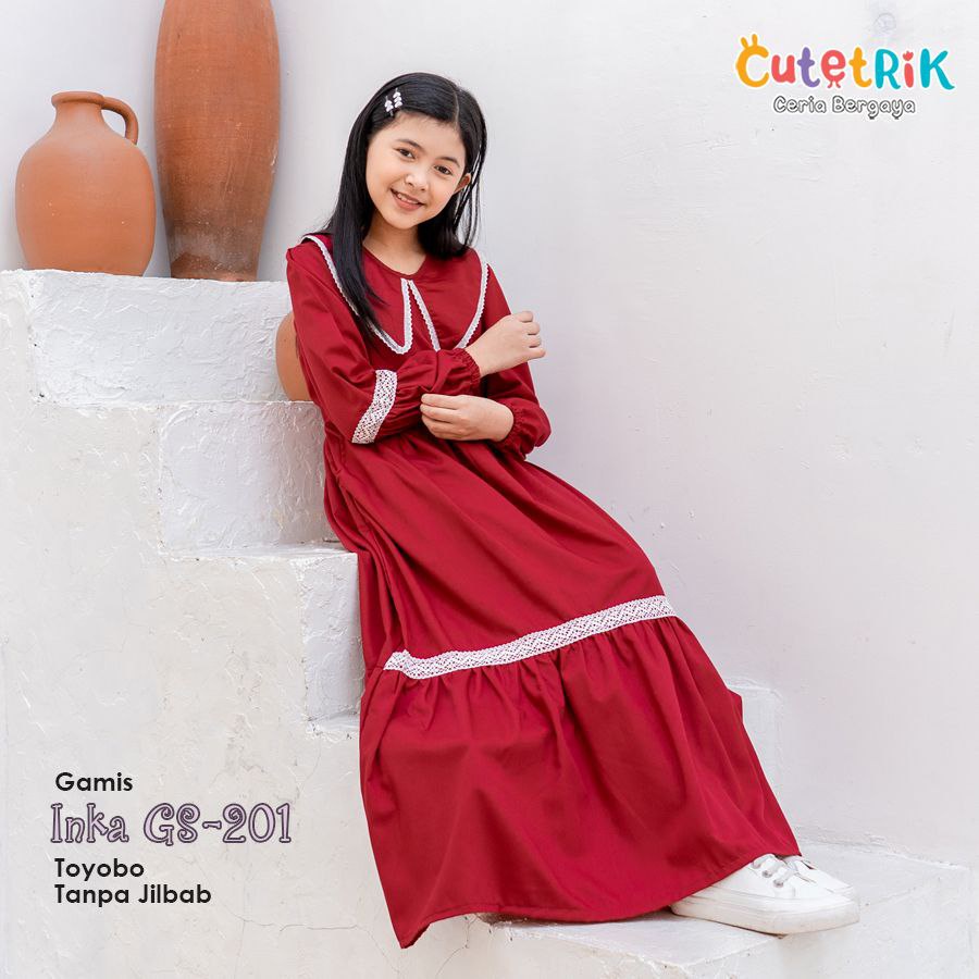 {erleenstore_} gamis remaja inka cutetrik GS201