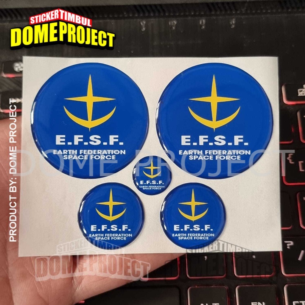 STIKER MOTOR TIMBUL EMBLEM LOGO ANIME GUNDAM EFSF YAMAHA AEROX NMAX LEXI SET AESTHETIC KEREN