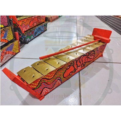 ✅Gamelan Kayu Alat Musik Tradisional Motif Warna Mini / Mainan Anak Gamelan Alat Musik Gambang Alat 