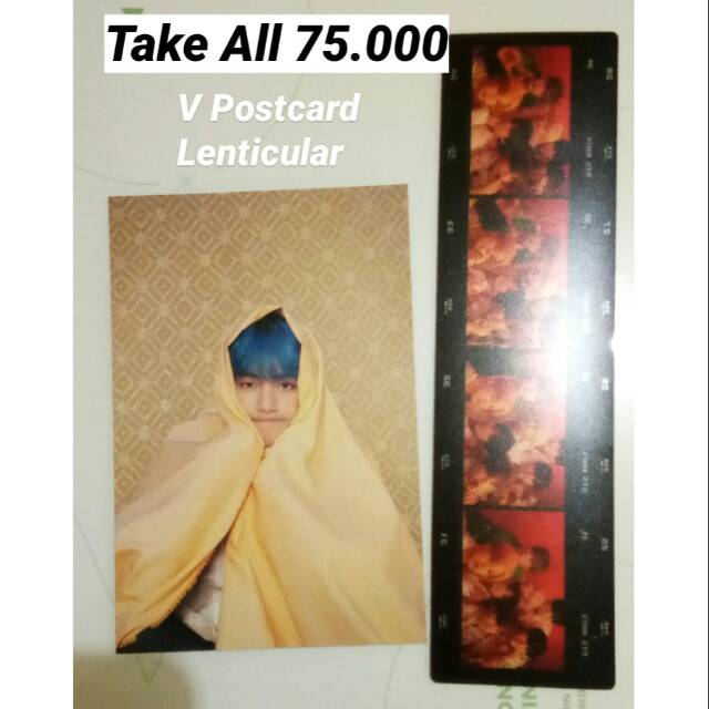 OFFICIAL TAEHYUNG V POSTCARD LENTICULAR BTS PERSONA