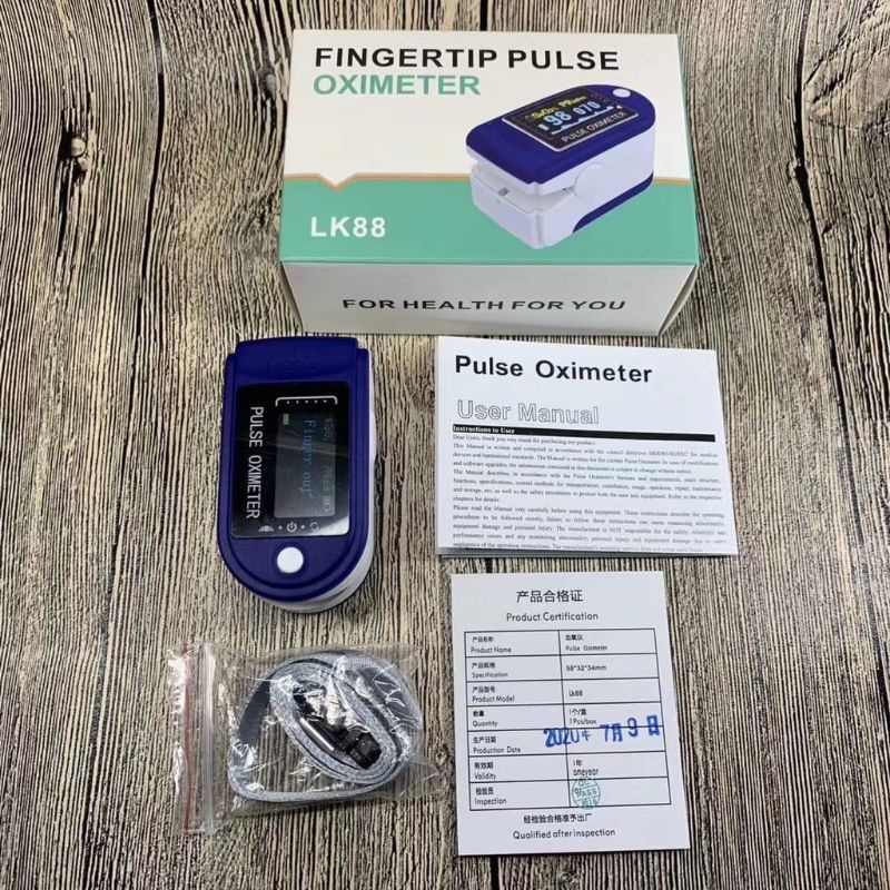 FINGERTIP PULSE OXIMETER / ALAT PENGUKUR KADAR OKSIGEN / DETAK JANTUNG /OXYMETER TERMURAH