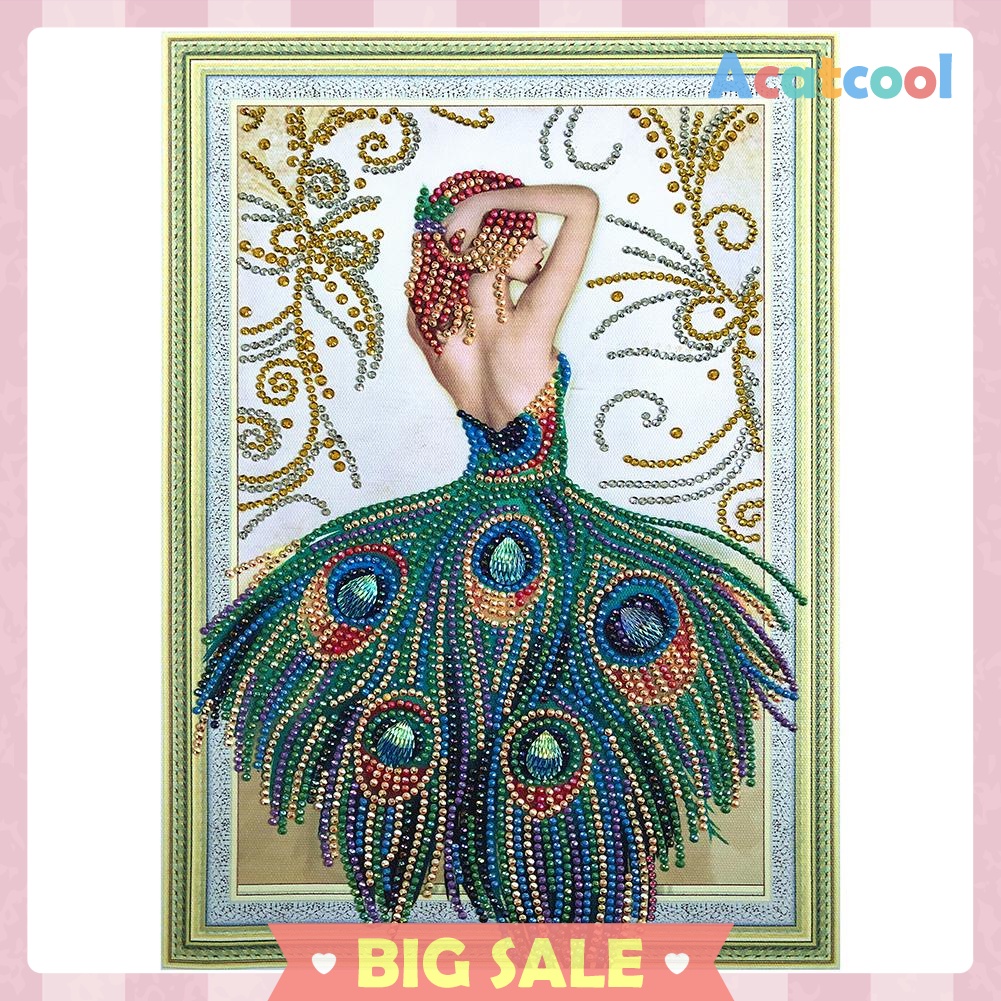 5D DIY Special-shaped Diamond Painting Beauty Cross Stitch Embroidery Kit