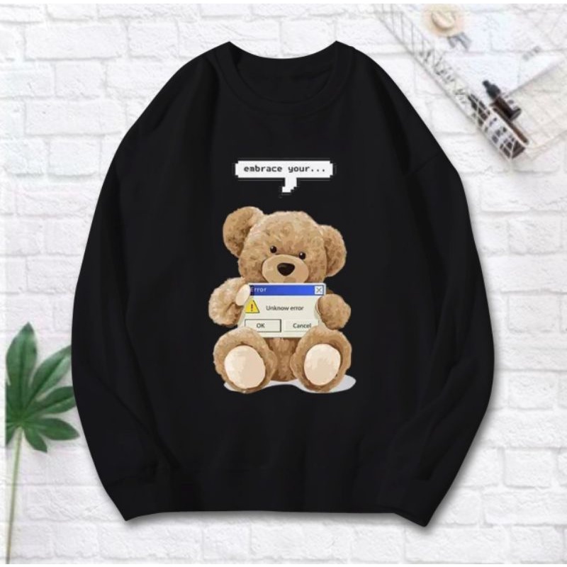 SWEATER WANITA FLEECE YOUR TEDDY BEAR (LD 110)