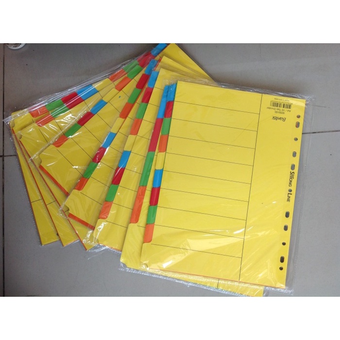 

Update Pembatas Binder / File Divider Ukuran A4 Bantex Murah