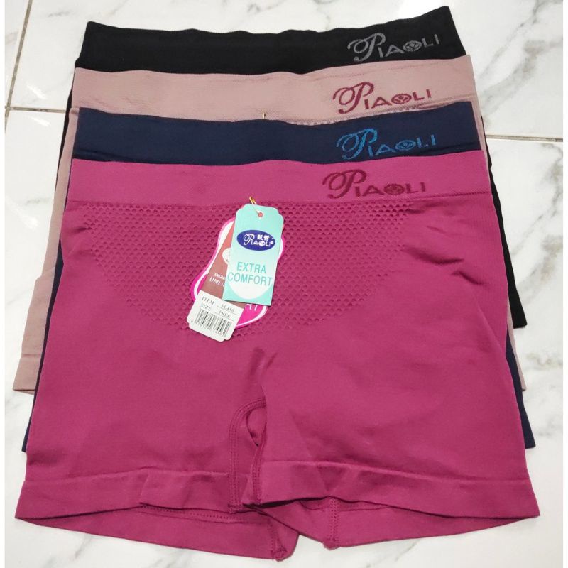 6 Pcs Celana Dalam Short PIAOLI Celana Dalaman Segiempat Wanita