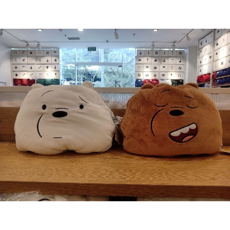 miniso we bare bears blanket selimut lipat balmut bantal selimut panda