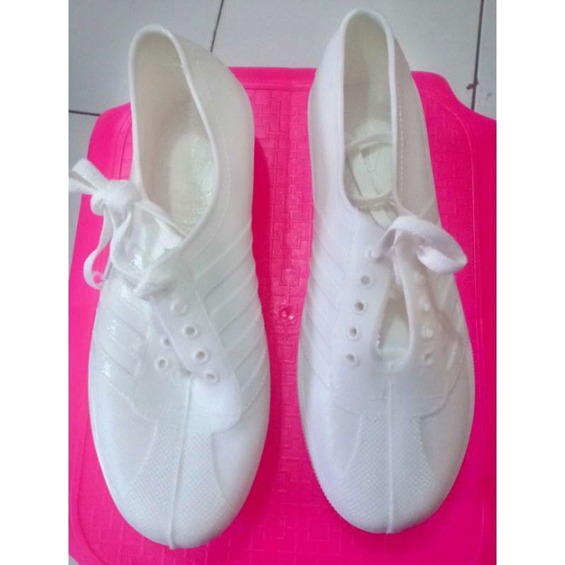 Sepatu AP Pool Putih Polos typeW-963/sepatu karet/sepatu kebun