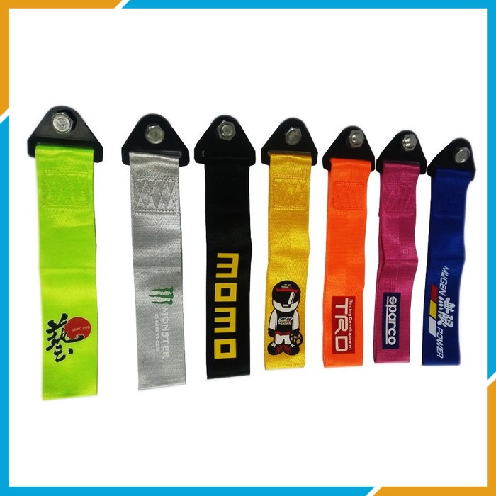 VARIASI MURAH TOWING STRAP / TOWING KAIN  / DEREK  BUMPER DEPAN MOBIL UNIVERSAL
