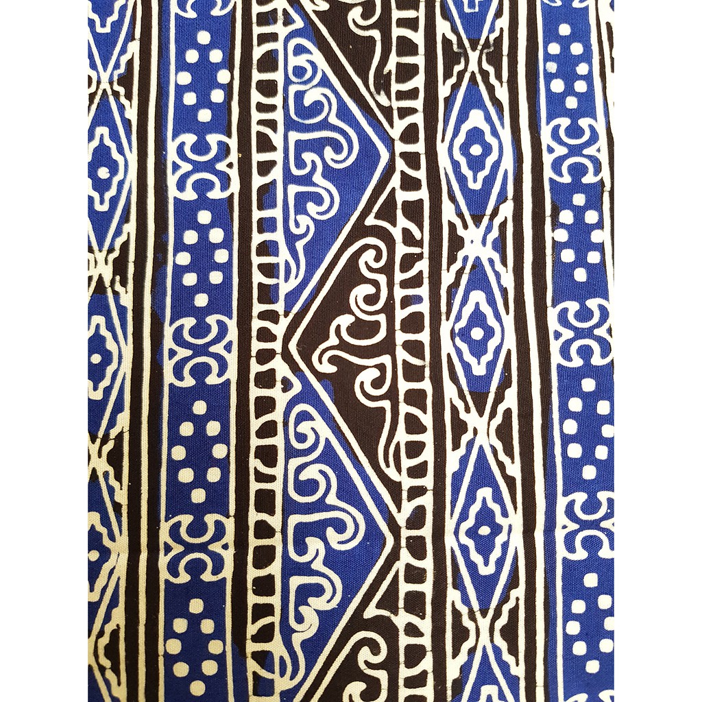 Bahan Batik Asli Medan Biru Ukuran 2M Berkualitas - Zallatra M3U
