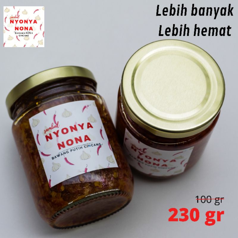 

NyonyaNona - Sambal Bawang Putih Lezat 100% Halal