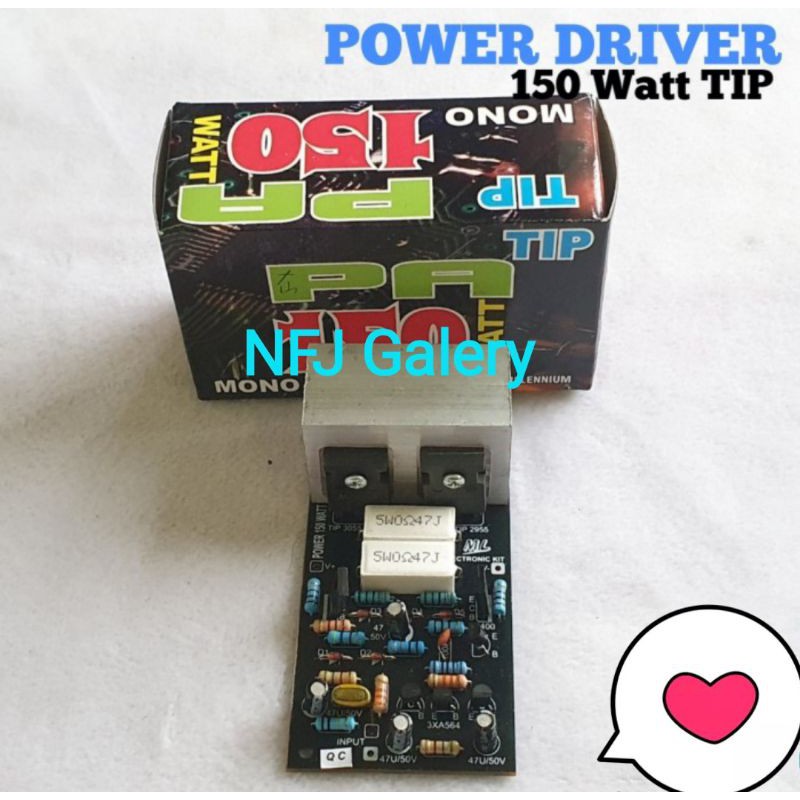 Paket Kit Power Amplifier OCL 150 Watt Mono Original Tunersys Plus TR Final dan Pendingin