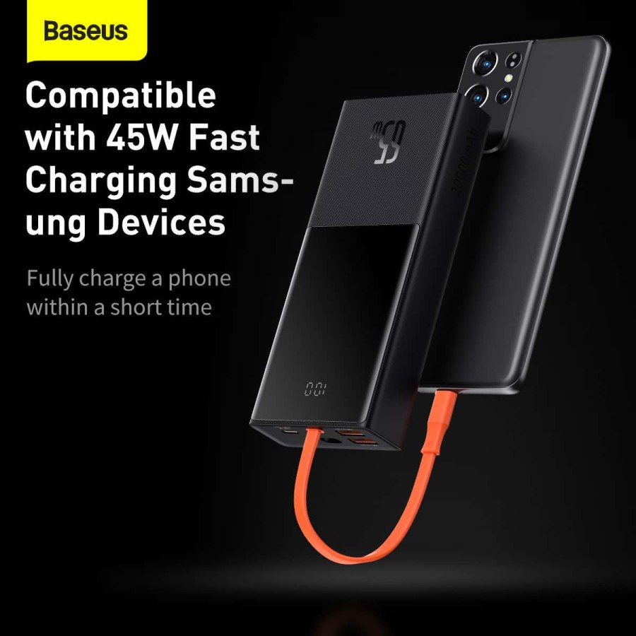 POWERBANK BASEUS Powerbank Elf Digital Display Fast Charging 20000mAh 65W - PPJL000001