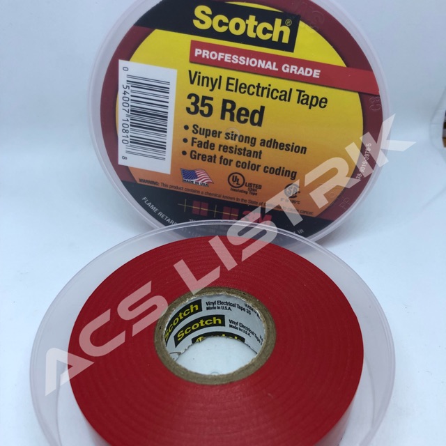 3M Scotch 35 Vinyl Tape Merah