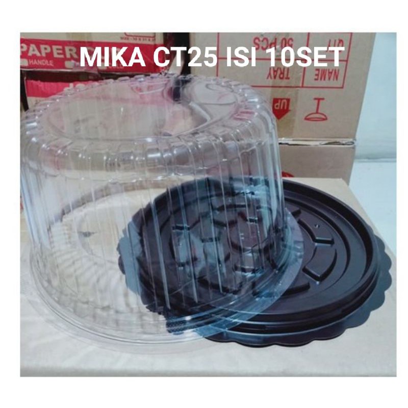 isi 10set Mika tumpeng CT25 / Mika tray Cake tart kue bolu Bulet 25cm