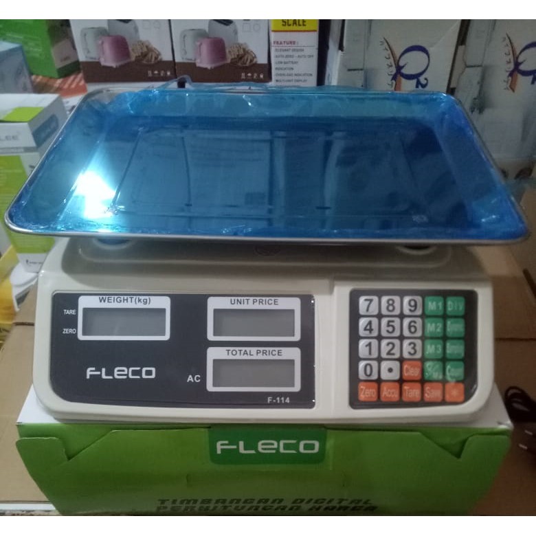 TIMBANGAN DIGITAL FLECO F-114 / TIMBANGAN 30KG DAGING / BUAH / SAYUR PROMO