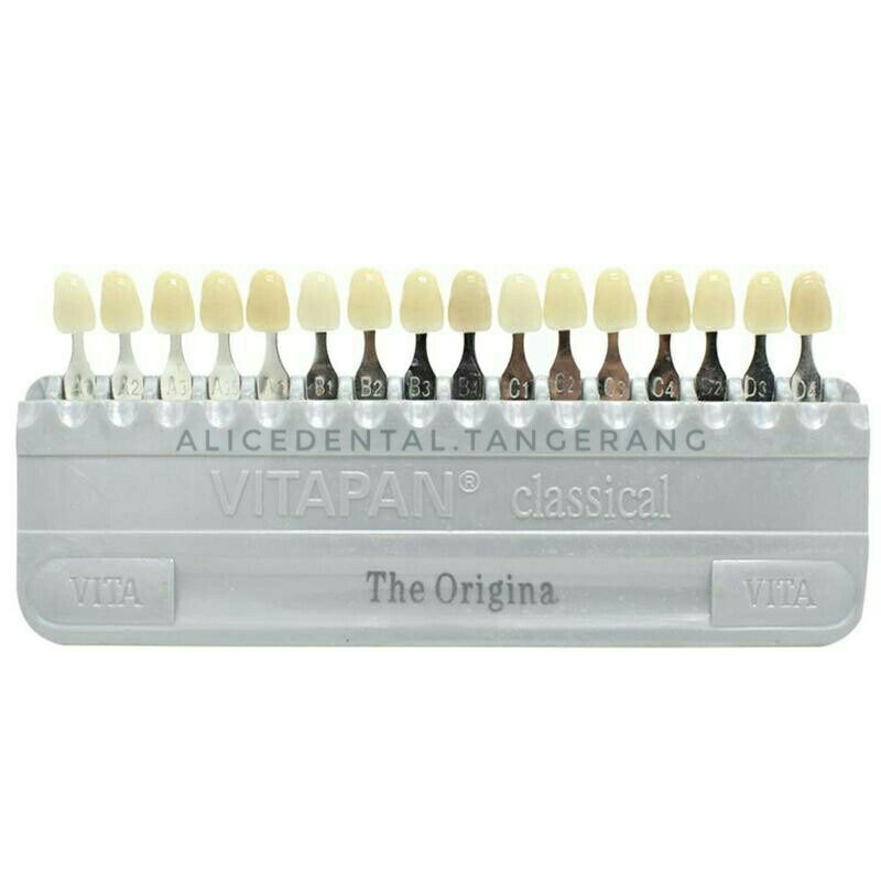 Shade guide vitapan vita classical dental shade guide 16 contoh warna gigi palsu GTP GTL GTS