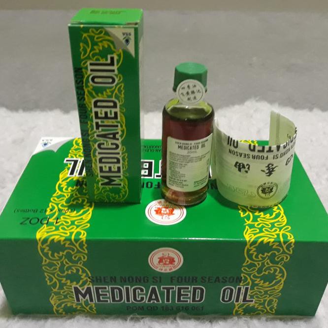 Medicated Oil 20 Ml (Sedang)-Minyak Angin - Original 100% >