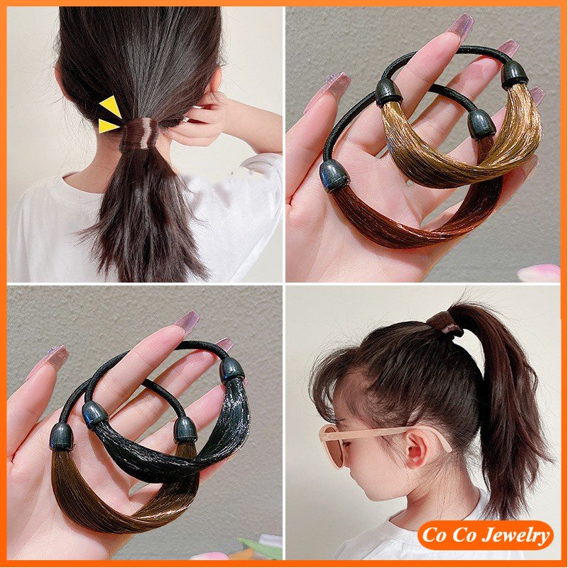 Ikat Rambut Elastis Bahan Kulit Untuk Wanita