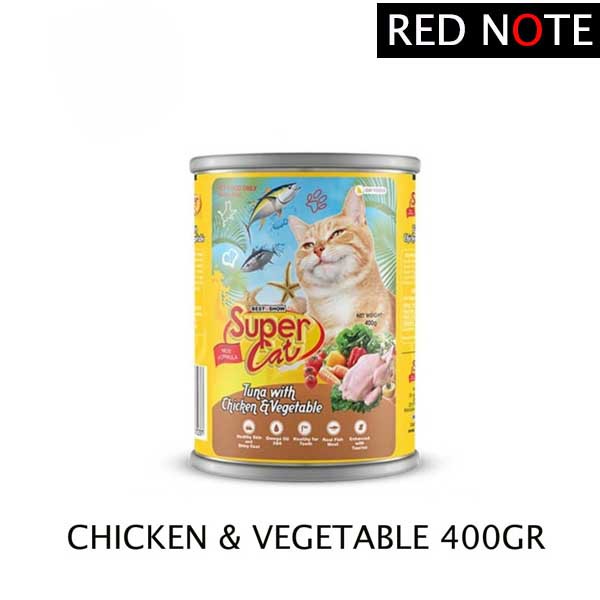 SUPER CAT Chicken Tuna Veg 400gr