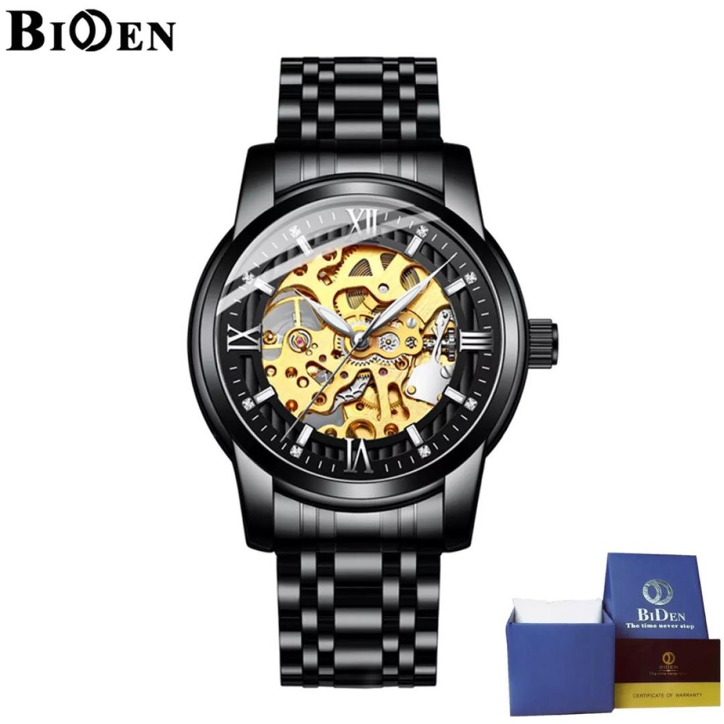 Biden 0197 Jam Tangan Formal Kekinian - Original - Tahan Air - Automatic -