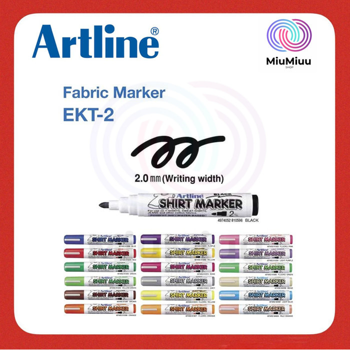 

SPIDOL KAOS BAJU KAIN SHIRT MARKER ARTLINE EKT-2