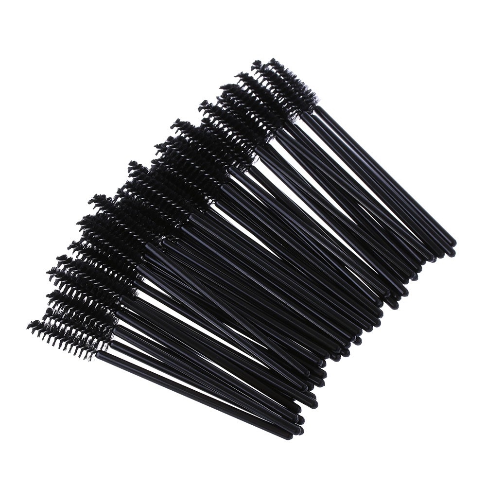 Mascara Wand Sisir Kuas Sikat Eyelash  Bulu Mata Makeup Tool Hitam (K097+Pnjpit Bulu Mata)