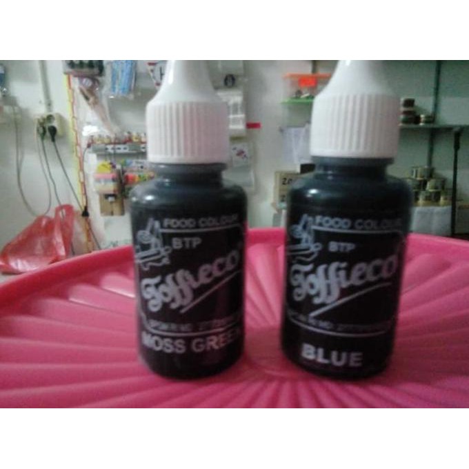 

31.87-Kue- Pewarna Toffieco Moss Green Hasil Prima Utk Hijau Daun Alami - 30 Cc -Terlengkap-