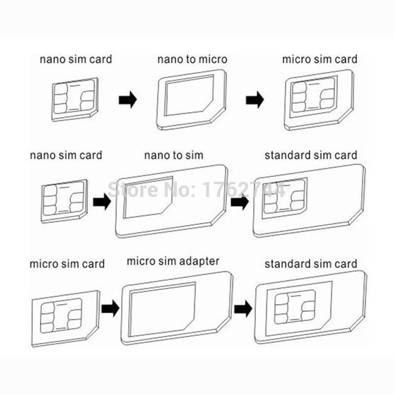 Adaptor Nano Sim Card 4 In 1 Dengan Pin Kartu