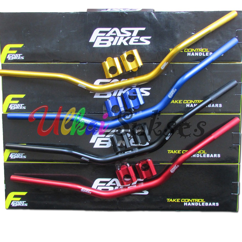 Stang Fatbar Motor Fast Bikes 5mm Wall Thickness Plus Peninggi Stang Sparepart Variasi Stang Trail l Bikers l Modifikasi l Sparepart Universal Murah Varian Warna