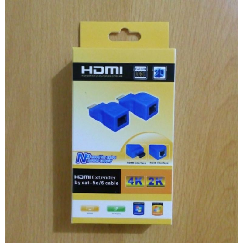 SKU-1005 HDMI EXTENDER 30M / 30 METER OVER SINGLE KABEL LAN RJ45