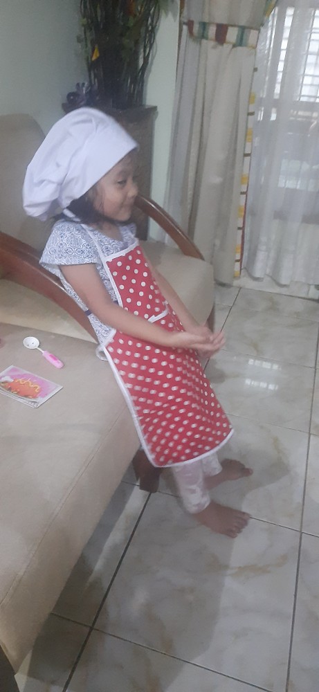 ✔️✔️cod Celemek Anak Apron Anak Dan Topi Chef  Termurah