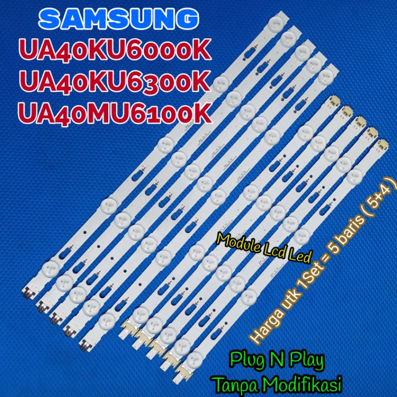 BACKLIGHT SAMSUNG UA40KU6000K UA40KU6300K UA40MU6100K UA40KU6000 40KU6000 UA40KU6300 40KU6300 UA40MU